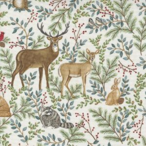 moda woodland winter main 56090-11 snowy white fabric by the yard