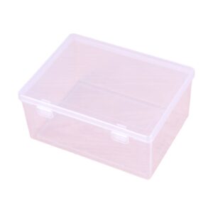 mhadbkh jewelry storage box practical clear storage box with lid small storage-bins storage container for organizing