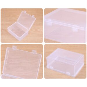 MHADBKH Jewelry Storage Box Practical Clear Storage Box With Lid Small Storage-Bins Storage Container For Organizing