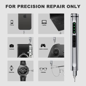 Mini Electric Screwdriver, 41-in-1 Precision Electric Screwdriver Set with 36 Magnetic Bits, Cordless Screwdriver Set, Magnetic Storage, Portable Repair Tool for Electronics Phone Camera Laptop Watch