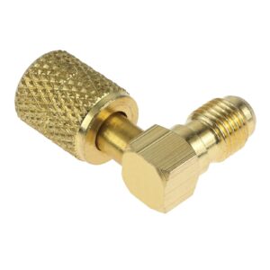 SHUDKBNX 5/16"" SAE Female To 1/4"" SAE Male Quick Connector Fitting Adapter for R410a R32 Air Conditioning Refrigerant Mini Split System, RadCH100