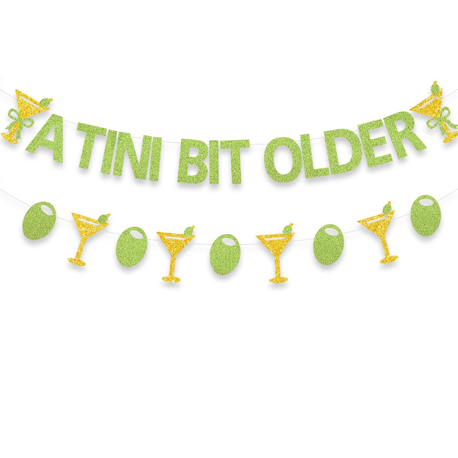 Gankbite Martini Bachelorette Party Decoration A Tini Bit Older Banner Birthday Bridal Shower Theme Garland