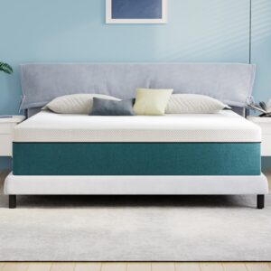 lukace twin mattress,8 inches twin size memory foam mattress in a box with pressure relief sleep,no fiberglass,blue,39" x 75" x 8"