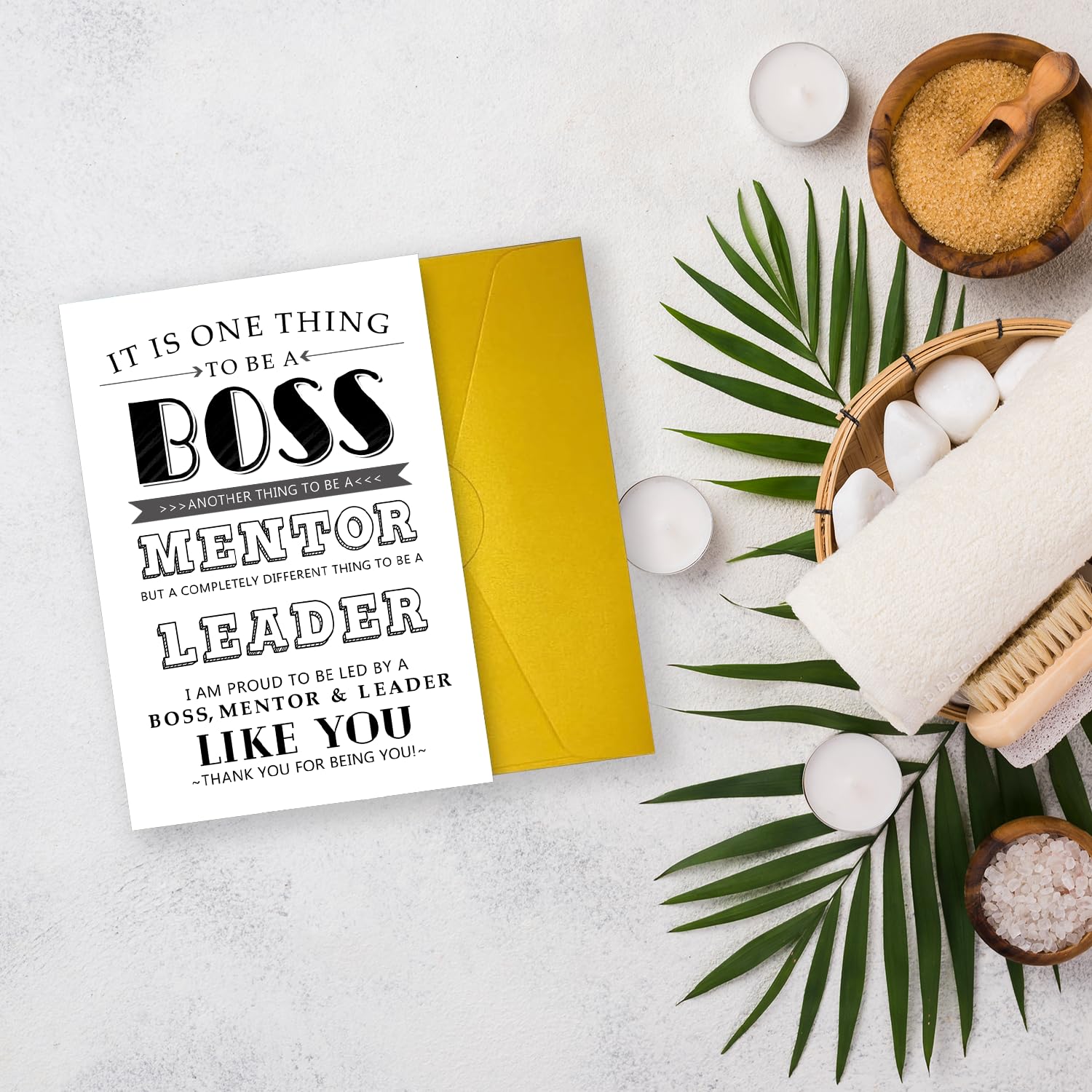 RUALOVE Funny Boss Birthday Day Card, Best Birthday Card for Boss, Appreciation Card For Mentor, Happy Boss Day For Men Woman, Card For Boss, Gift For Boss Lady, Happy Birthday Card Boss