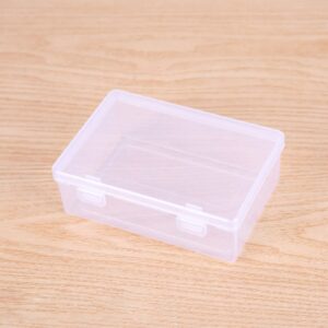 MHADBKH Jewelry Storage Box Practical Clear Storage Box With Lid Small Storage-Bins Storage Container For Organizing