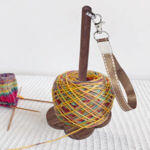 Tshiwort Yarn Holder for Crocheting, Wrist Yarn Holder with Wristband, Wooden Yarn Organizer Storage for Crochet, Yarn Spinner Knitting Supplies Crocheting Gift for Craft Lover