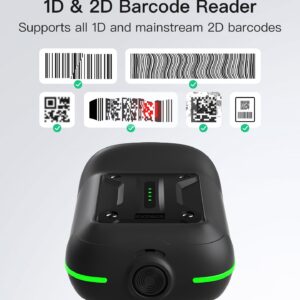 Inateck Industrial Barcode Scanner Bluetooth, 1D 2D QR Code Scanner Wireless with IP67 Waterproof and Dustproof, Handscanner with App & SDK, BCST-75