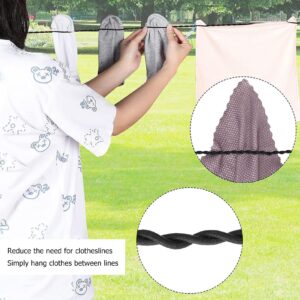 Portable Travel Clothesline Travel Laundry Line with Hooks and Suction Cups Clothes Drying Line Retractable Camping Accessories Cruise Essentials Ratings Outdoor Indoor 2Pcs