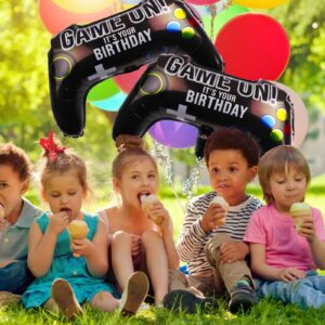 4PCS Video Game Balloons Game Remote Controller Foil Aluminum Birthday Balloon Party Game Themed Party Decorations