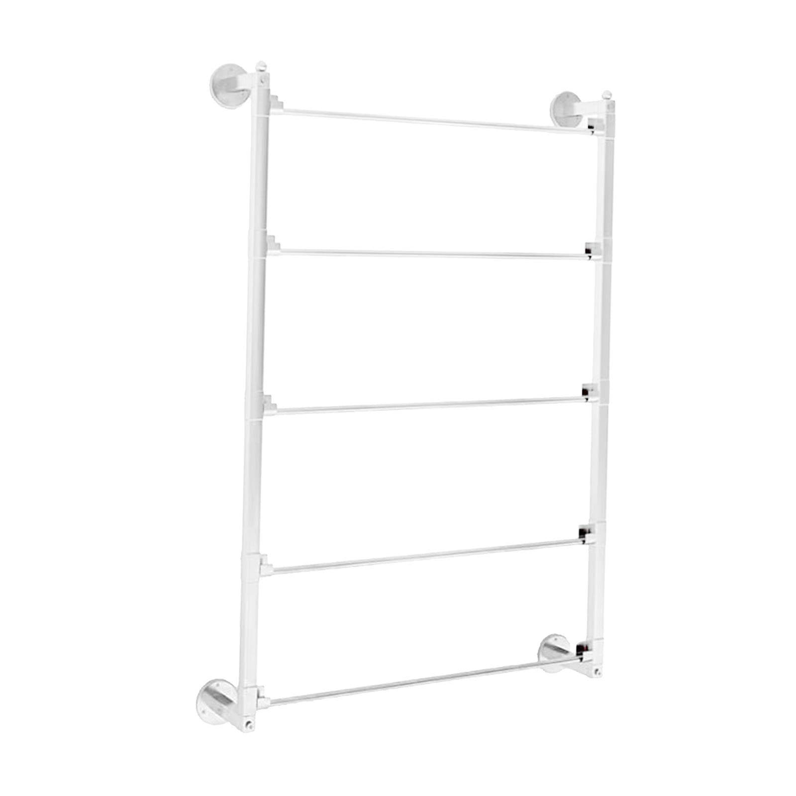 Luzhengyang Wire Spool Rack Organizer Holder for Domestic Embroidery Quilting Accessories | Iron Spool Stand for Easy Storage | Wall Mounted Ribbon Thread Key Holder | - White