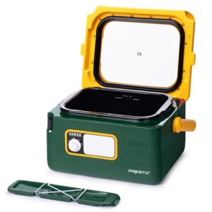 Presto 06019 8-Quart Nomad Traveling Slow Cooker, Locking Lid, Dry Erase Board, Green/Gold