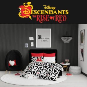 Franco Collectibles Disney Descendants 4 Bedding 7 Piece Super Soft Comforter and Sheet Set with Sham, Full, (Officially Licensed Product)