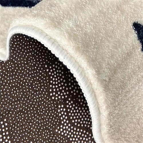 rugylsf Faux Cashmere Floral Rugs Soft Washable Microfiber Rugs Absorbent Bathroom Non-Slip Floor Mats 2.6ft Modern Boho Bedroom Decor Bedside Small Rugs Floral Rugs Brown Rugs Kids Rugs