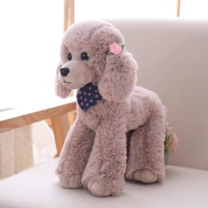 ophrbu poodle plush toys, soft and cute poodle plush toys, pillows, cushions, the best gift for your family and friends. 1 pc. (light grey 12 inches)