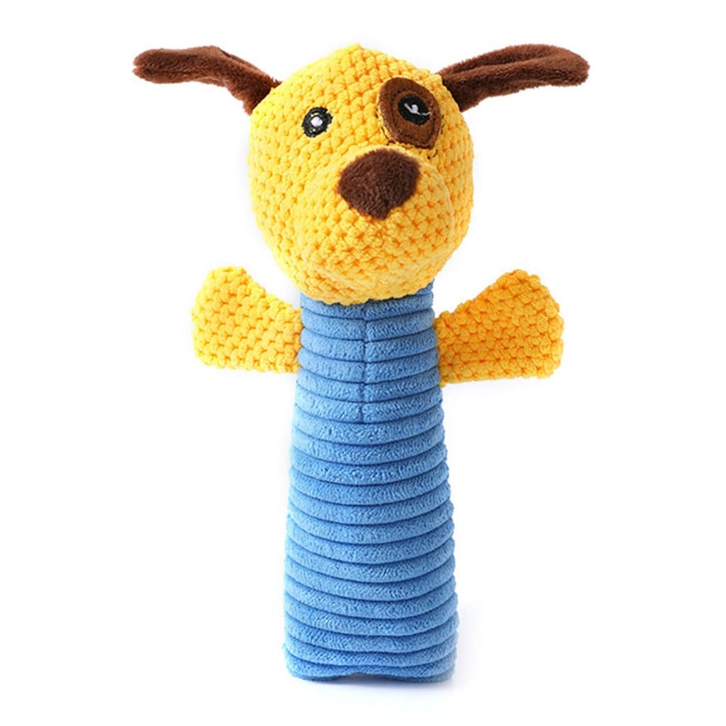 Ozeau Stuffed Doll Shape Pet Toy for Chewing Teeth Cleaning Dog Toy Training Interactive Bite Resistant for Aggressive Chewer