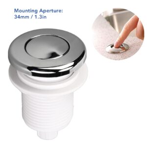 Waterproof Bathtub Air Pressure Button Switch for Garbage Disposal, Convenient Installation for Hot Springs, ABS Material