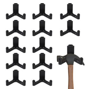 10pcs tool hooks, plastic shed storage organization system for shovels rakes knives scissors power tool hangers compatible with lifetime shed accessories, not work on sheds with horizontal siding