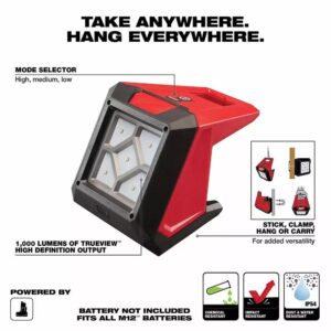 Generic 2364-20 Fits MilwaukeeM12 Rover Compact Flood Light, Red