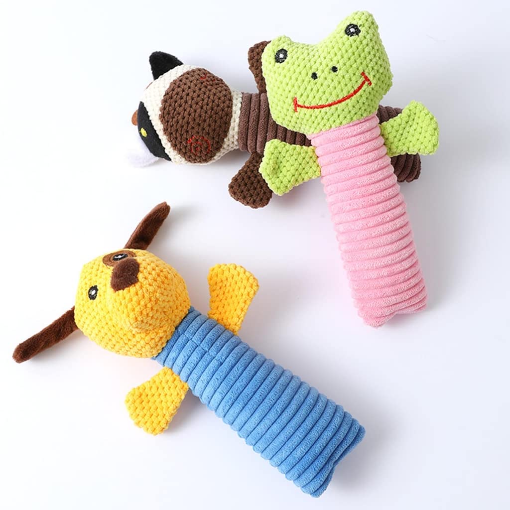 Ozeau Stuffed Doll Shape Pet Toy for Chewing Teeth Cleaning Dog Toy Training Interactive Bite Resistant for Aggressive Chewer