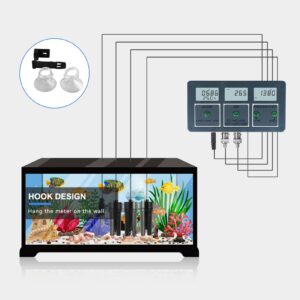 New Professional 8 in 1 Multi-parameter Water Testing Meter Digital LCD Multi-function Water Quality Monitor PH/EC/TDS/SALT/S.G/CF/ORP/Temperature Multiparameter Water Quality Tester