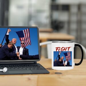 Trump Shot At Mug, Trump Fight Mug, Trump 2024 Mug, Trump Survived Shot Mug, Trump for President Mug 11 Ounce