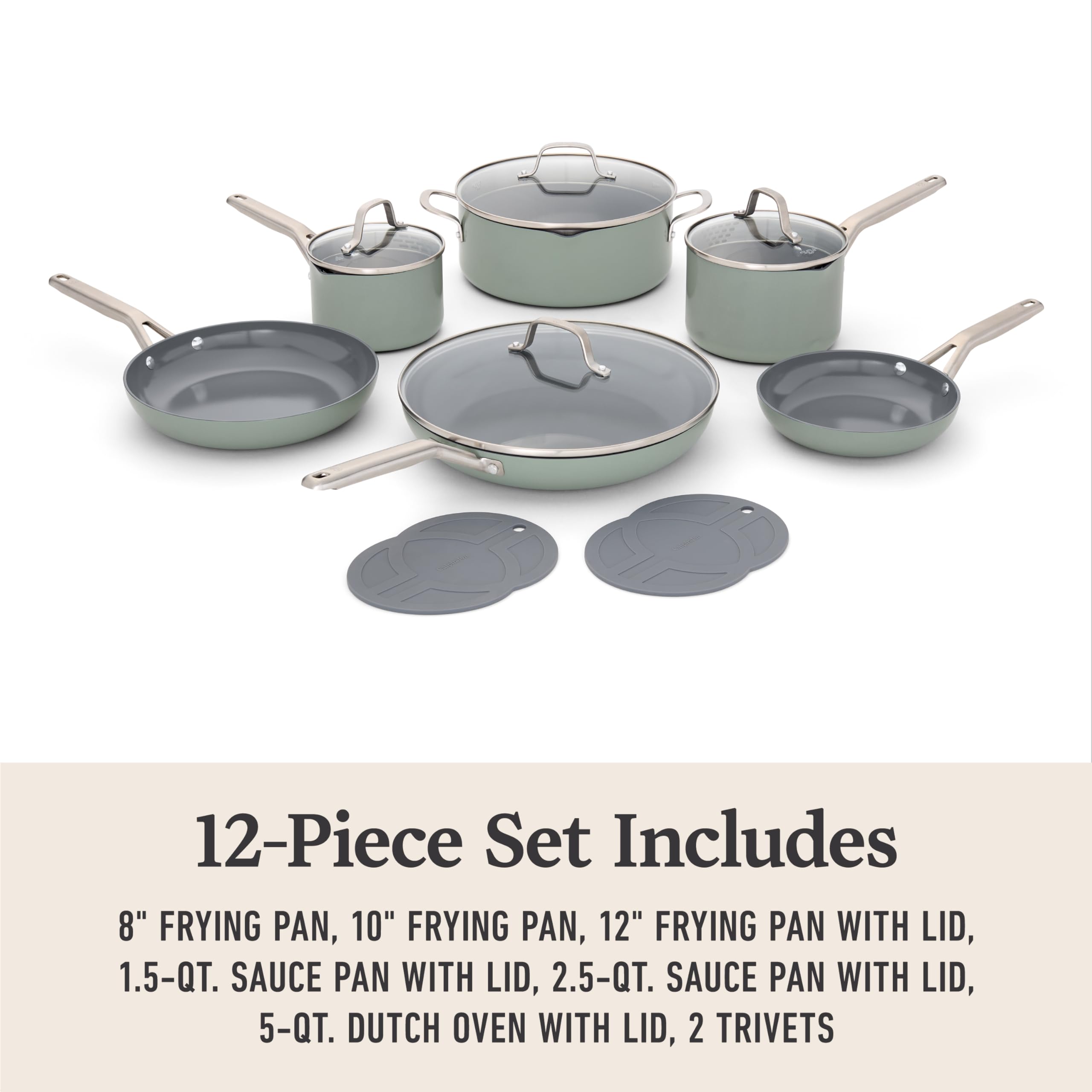 Calphalon® Ceramic Nonstick 12-pc. Cookware Set