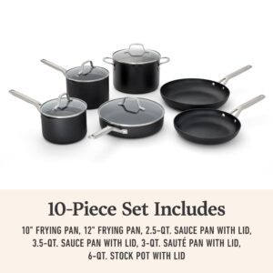 Calphalon® Hard-Anodized Nonstick 10-Piece Cookware Set