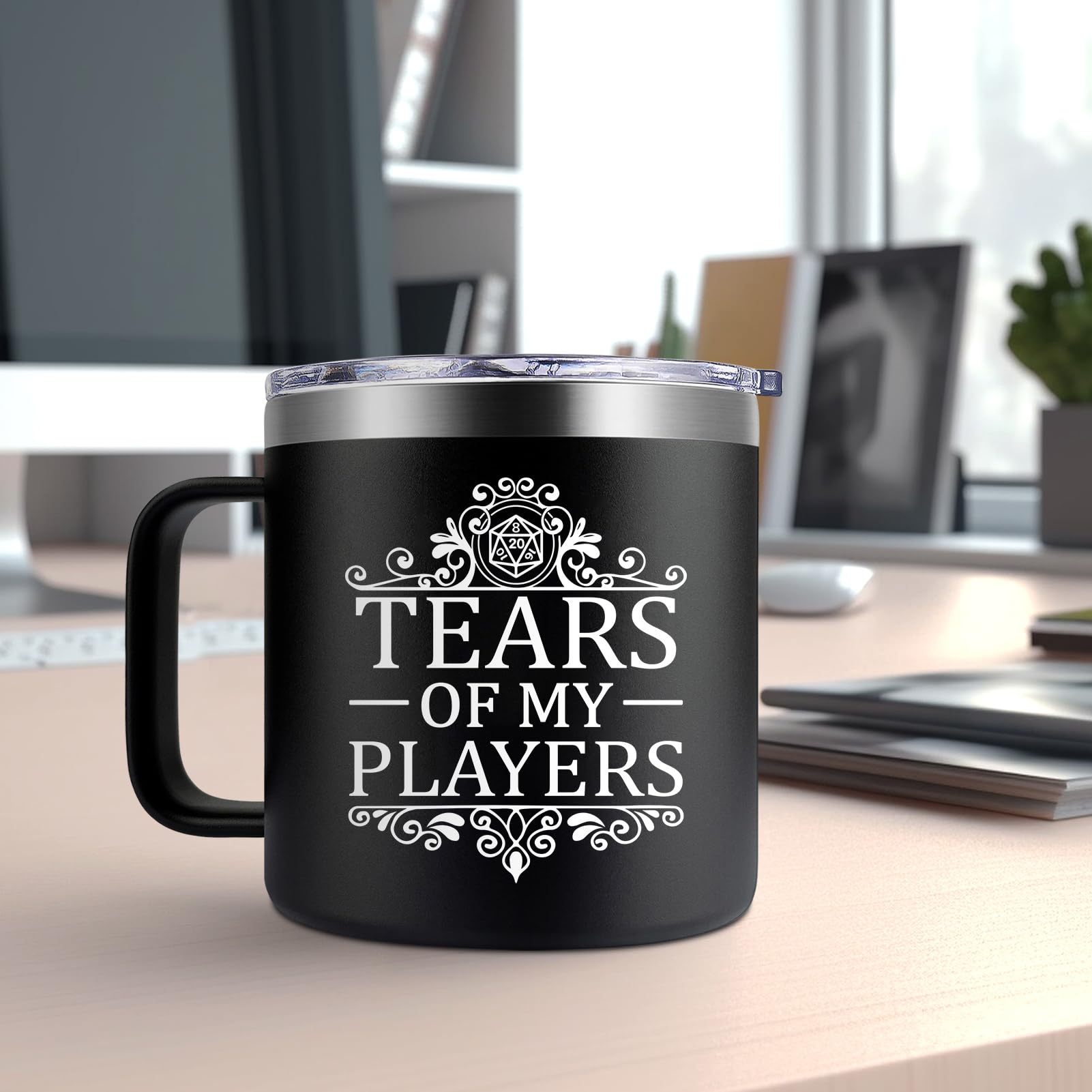 Fufendio Dungeons and Dragons Gifts for Men Women - Tears of My Players Mug 14oz - Dnd Gifts for Brother Friend - Dungeons and Dragons Christmas Gifts Ideas - Dungeon Master Gifts