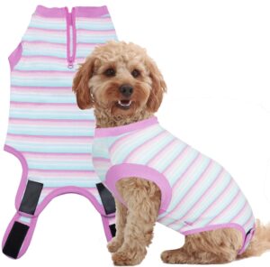 wabdhally dog surgery recovery suit,surgical recovery female spay suit for small dogs cats,surgery recovery multi pink onesie s