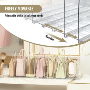 Adjustable Shelf Dividers for Closet Organization,10 Panels Shelf Dividers for Wood Shelves Clear Purse Handbag Clothes Panels Organizers and Storage for Bedroom, Kitchen, Office, Cabinets, Bathroom