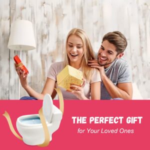 Stocking Stuffers for Women Men Adults, Funny Toilet Candle for Women Men, Gag Gift for Women Men Friend, Toilet Design Jar Candles Suitable for Bathroom Scented and Quirky Gift for Friends