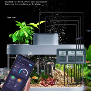 New Professional 8 in 1 Multi-parameter Water Testing Meter Digital LCD Multi-function Water Quality Monitor PH/EC/TDS/SALT/S.G/CF/ORP/Temperature Multiparameter Water Quality Tester