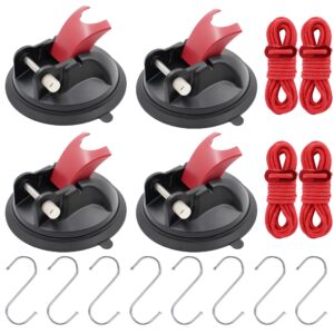 4 pcs heavy duty vacuum suction cup anchor with strong screw,camping vacuum suction cup with 4 pcs reflective rope,outdoor strong suction cup glass anchor for tent,car,awning,pet,boat,bathroom,kitchen