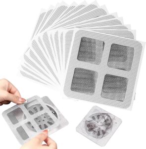 qdwygs disposable shower drainage network stickers, floor drain filter stickers, and new drainage filters for bathrooms and bathtubs (10), 3.94*3.94in, white