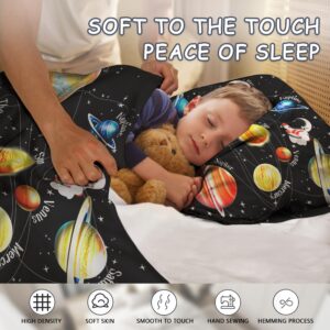 Uyivugmo Kids Galaxy Comforter Bedding Sets for Child Outer Space Astronaut Bedding Set for Boys Includes Comforter with 2 Pillowcase