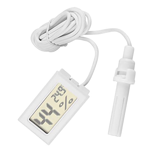 LCD Digital Temperature Humidity Display Meter with External Probe for Reptiles