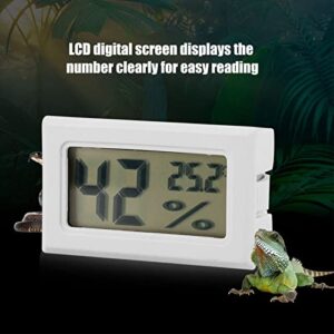 LCD Digital Temperature Humidity Display Meter with External Probe for Reptiles