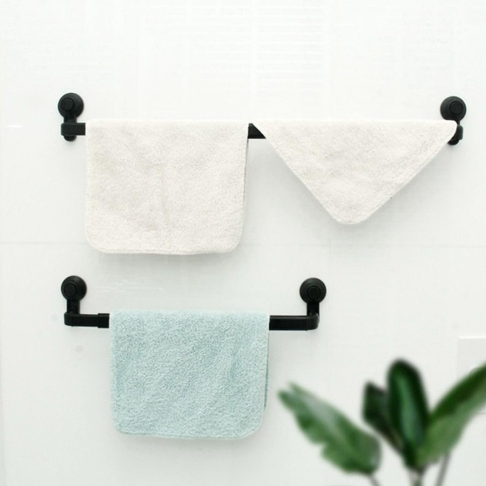 Generic Stretchable Towel Rack,Suction Cup Towel Rack,Kitchen Storage Shelf,Adjustable Towel Rack,Hanging Single Towel Shelf for Bathroom(white), AM0XEB0KI0RUS