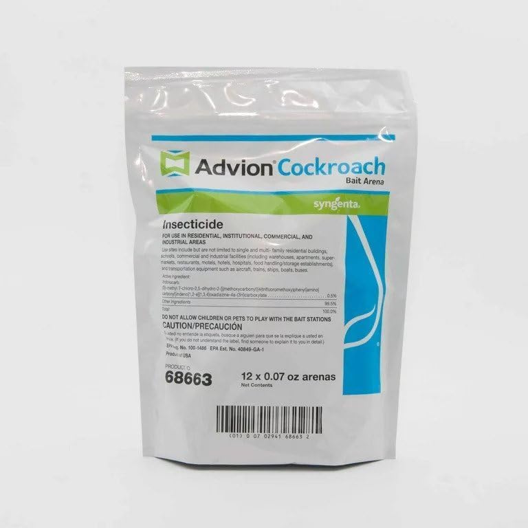 (Case of 10) Syngenta Advion - Advion Cockroach Bait Station, 12 Count