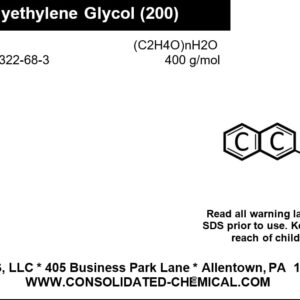 Polyethylene Glycol 200 (PEG 200) - Premium-Quality Industrial and Laboratory Grade Solvent, 500mL