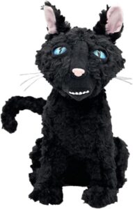 sufeasdf black cat plush toy, 11.8" the black cat plush stuffed animal pillow doll plushies nameless cat toys gift for fans boys and girls