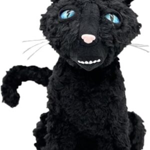 Sufeasdf Black Cat Plush Toy, 11.8" The Black Cat Plush Stuffed Animal Pillow Doll Plushies Nameless Cat Toys Gift for Fans Boys and Girls