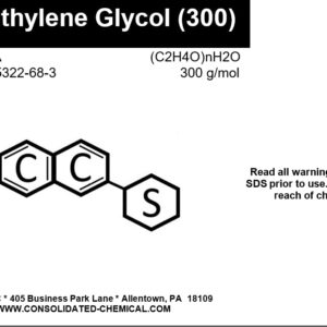 Polyethylene Glycol 300 (PEG 300) - Premium-Quality Industrial and Laboratory Grade Solvent (500mL (16 Fl Oz))