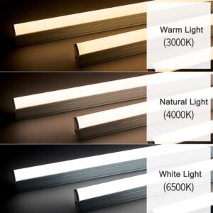 Aolyty LED Shop Light 10 Pack Integrated T5 LED Tube Light 3 Color Temperatures Bright Linkable Lighting Ceiling and Under Cabinet Light for Garage, Home, office, Basement (2FT)