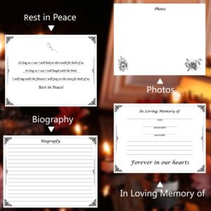 C2U Funeral Guest Book for Memorial Service - Celebration of Life Guest Book with Memory Table Sign & Pen - Guest Sign in Book for Funeral Service,in Loving Memory Funeral Guest Book