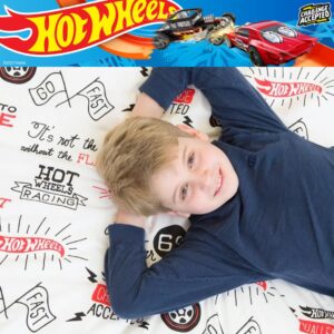 Franco Hot Wheels Kids Luxury Bedding Super Soft Premium Cotton 3 Piece Sheet Set, Twin, (Officially Licensed Product)