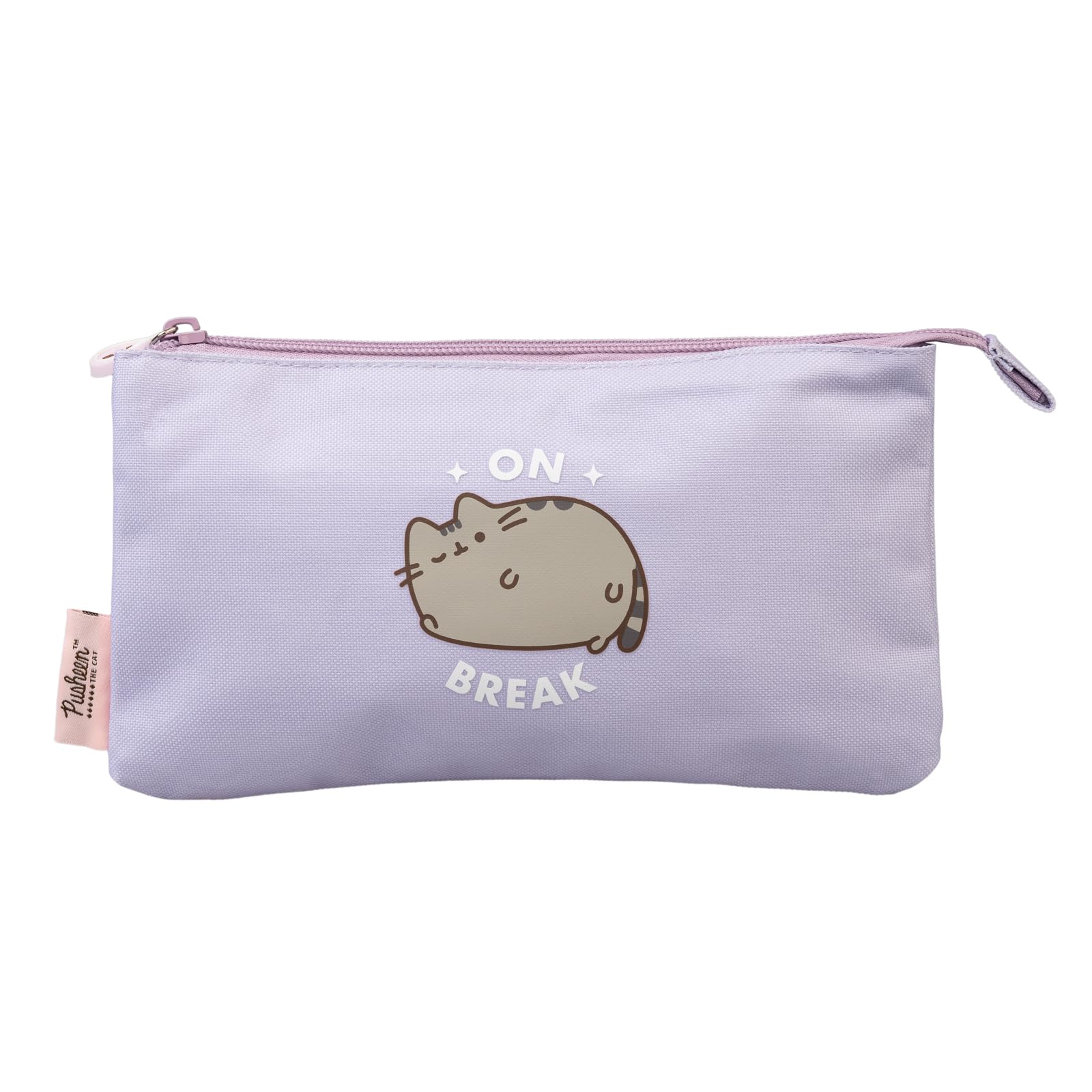 Grupo Erik Pusheen Pencil Case | 3 Compartments Kids Pencil Case. Triple Pocket Pencil Case, Cosmetic Case, Large Pencil Case | Pusheen Cat, Pusheen Gifts, Pusheen Stationery