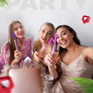 Party Straws Bachelorette 30pcs Bachelorette Drinking Straws Bachelorette Party Favors