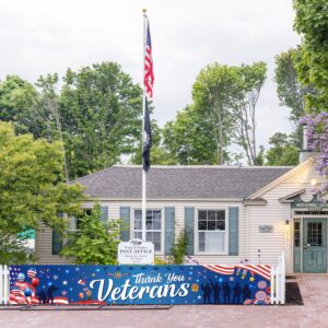 Gameza Veterans Day Decorations Outdoor - Large Thank You Veterans Banner Veterans Day USA Patriotic Party Banner Decoration Supplies Thank You Veterans Decorations Home Lawn Garden 118 X 20 Inches