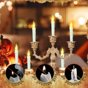 Prerish 12 PCS Floating Candles with Wand - Christmas Decoration Magic Hanging Candles - Flickering Warm Light Floating Candle Decor for Home Indoor Room Classroom Bedroom Party